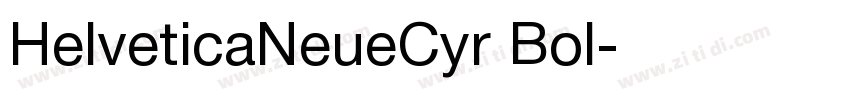 HelveticaNeueCyr Bol字体转换